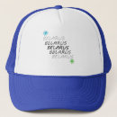 Search for blue flower hats Symbol