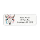 Search for cow birthday return address labels Rustic