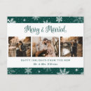 Search for first married christmas cards Green
