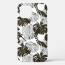 Recherche de feuille de monstera iphone coques Arrière plan