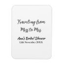 Search for decorated initial magnets Bridal shower