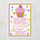 Search for 7th cupcake birthday invitations Candyland