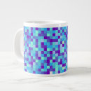 Search for pixel pattern mugs Blue