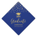 Search for royal blue graduation cap toppers Gold