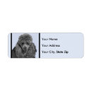 Search for toy poodle return address labels Puppy