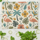 Search for pink flamingo pattern tea towels Flowers