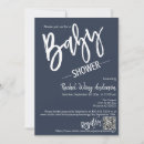Search for navy blue baby shower invitations Elegant