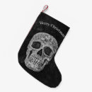Search for gothic christmas stockings Skull