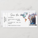 Search for adventure wedding invitations Boarding pass