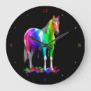 Recherche de peintures de cheval horloges Coloré