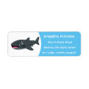 Search for whale return address labels Cartoon