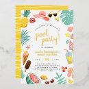 Search for gold pineapple invitations Summer