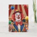 Search for clown birthday cards Carnival