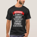 Search for the name sarah tshirts First