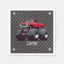 Search for monster trucks napkins Red