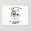 Recherche de meow cartes postales Mignon