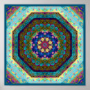 Search for circle mosaic posters Blue