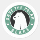 Search for save polar bears stickers Climate change
