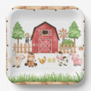 Search for farm animal baby shower plates Pig