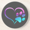Search for paw print coasters Dog mom