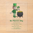 Recherche de lutin irlandais invitations Vert