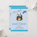 Recherche de panda anniversaire invitations Noir et blanc