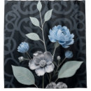 Search for silver and blue shower curtains Winter