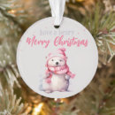 Search for funny polar bear ornaments Merry christmas