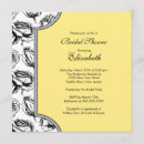 Search for yellow rose bridal shower invitations Vintage