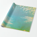 Recherche de nuages sur le ciel bleu papier cadeau Nuageux