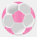 Recherche de football rose autocollants Joueur de football