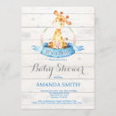 Search for blue giraffe baby shower invitations Cute