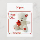 Search for cute bear valentines day cards White