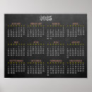 Search for year at a glance calendar posters 2025