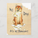 Recherche de inus shiba cartes postales Chiot