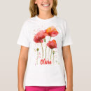 Search for red flower tshirts Poppy