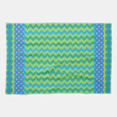 Recherche de zigzag bleu cuisine linges Turquoise