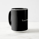 Search for solid white mugs Black