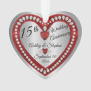 Search for 15th wedding anniversary ornaments Modern