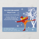 Search for skating rink birthday invitations Snowflakes