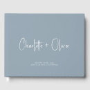 Search for dusty blue guest books Typography