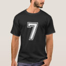 Recherche de numéro 7 tshirts Équipe