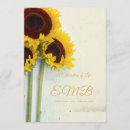 Search for sunflower celebration of life invitations Rustic