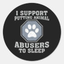 Search for abusers stickers Animal cruelty prevention