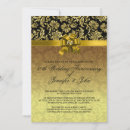 Search for black gold damask wedding invitations Floral