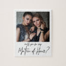 Search for maid of honor puzzles Black and white