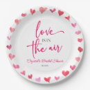 Search for red heart plates Bridal shower