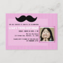 Recherche de moustache anniversaire invitations Rose