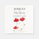 Search for poppy flower napkins Baby shower