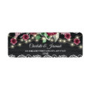 Search for floral lace return address labels Rustic